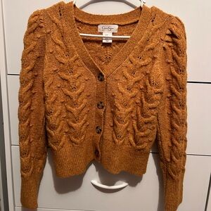 Jessica Simpson | Cropped Fall Cardigan